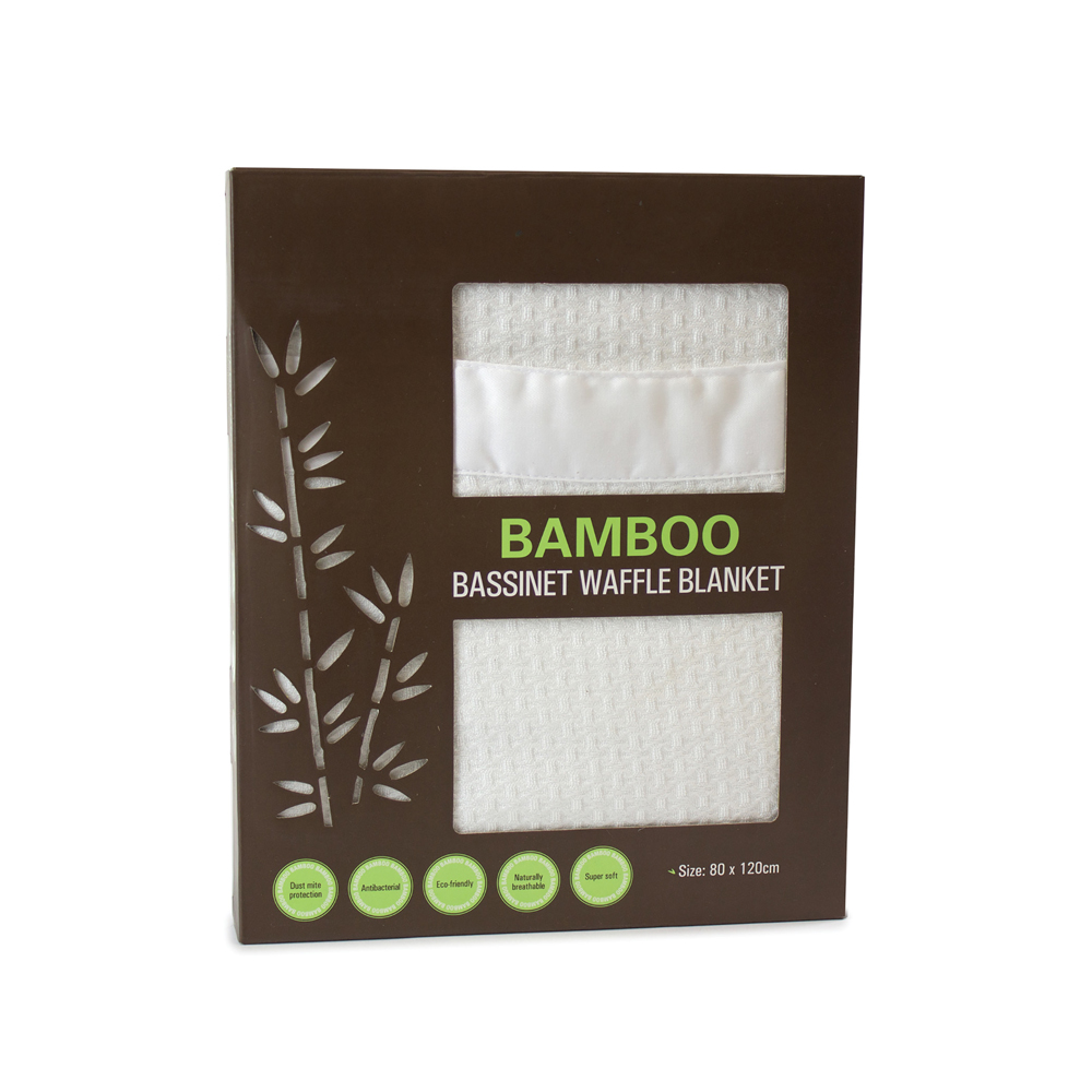 Bubba Blue Bamboo Bassinet Waffle Blanket