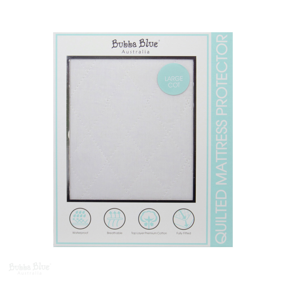 Bubba Blue New Breathe Easy® Large Cot Waterproof Quilted Mattress Protector