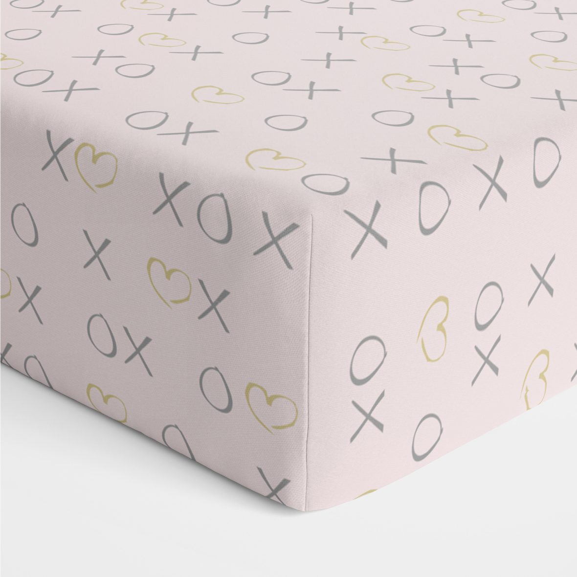 Bubba Blue Pink Bloom Bamboo Jersey Cot Fitted Sheet