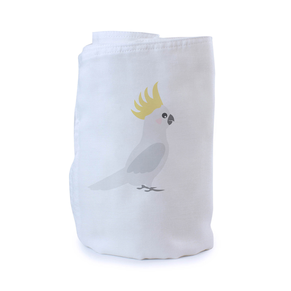 Bubba Blue Aussie Animals ‘Cockatoo’ Muslin Wrap