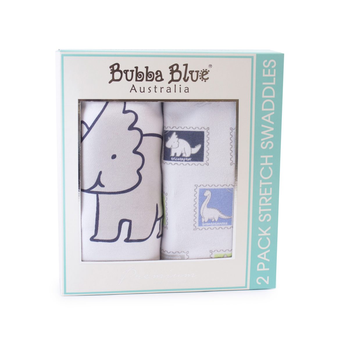 Bubba Blue Jurassic Twin Pack Stretch Swaddles