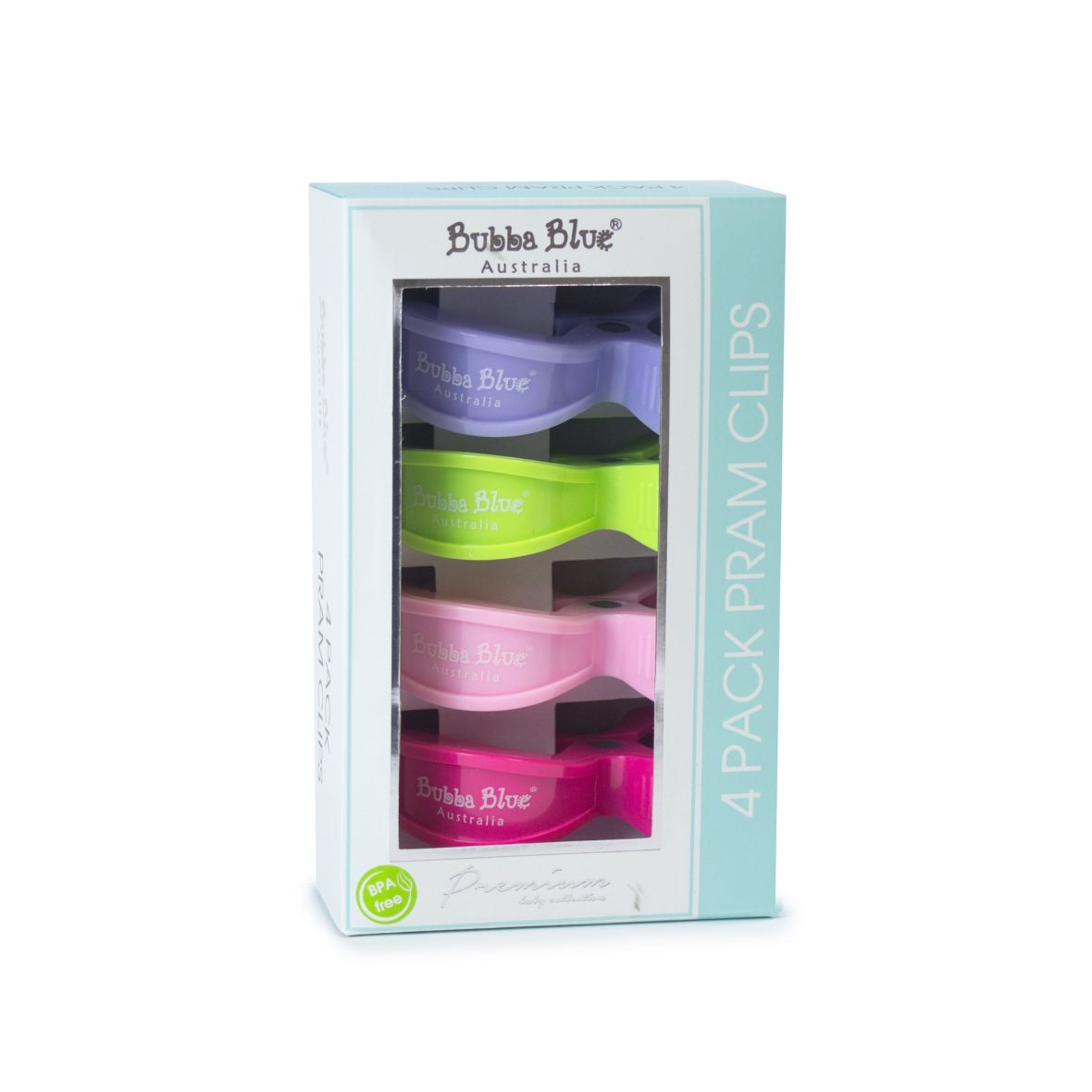 Bubba Blue 4 Pack Pram Clips – Girl Pack