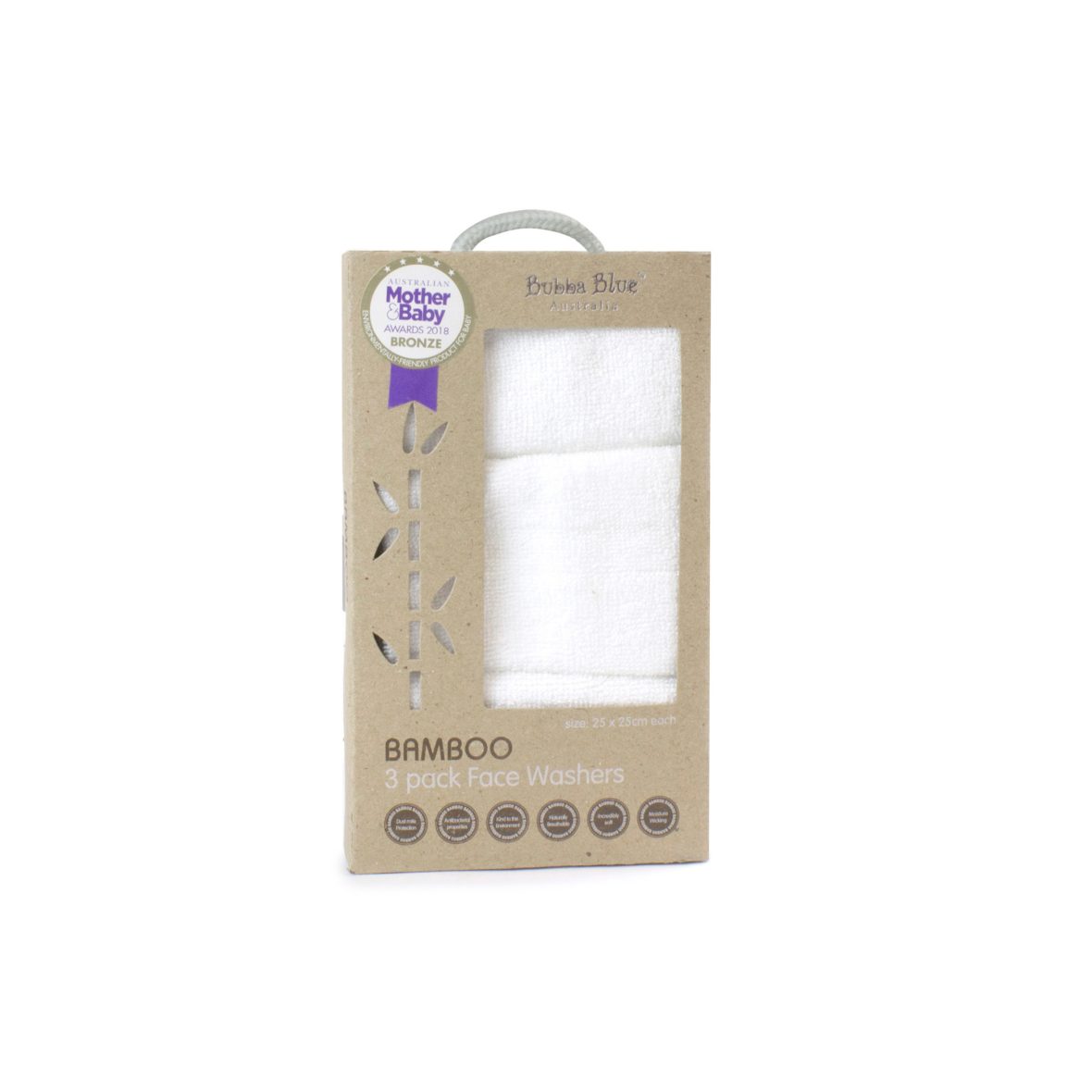 Bubba Blue Bamboo Face Washer