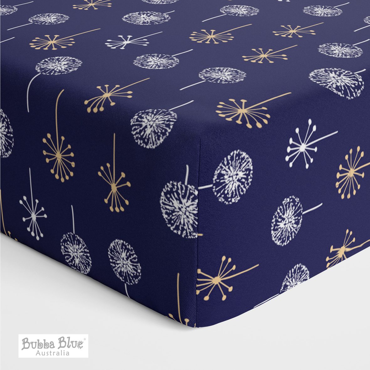Bubba Blue Night Sky Bamboo Jersey Cot Fitted Sheet