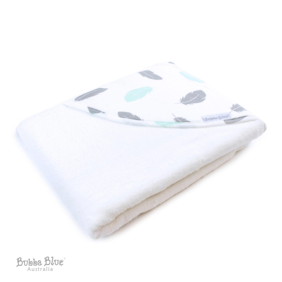 Bubba Blue New Organic Feathers Hooded Towel
