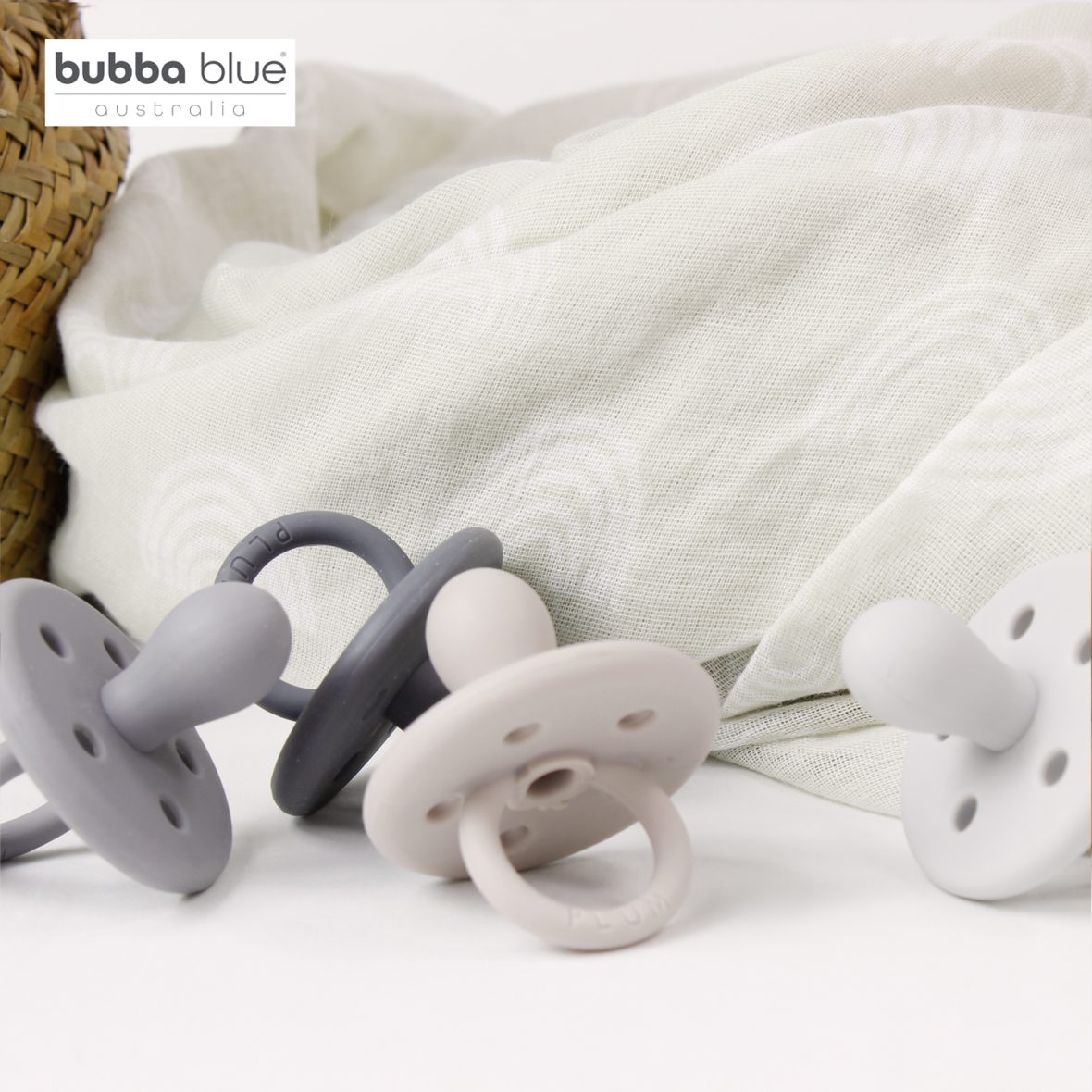 Bubba Blue PLUM Silicone Soother – (NB – 6m)