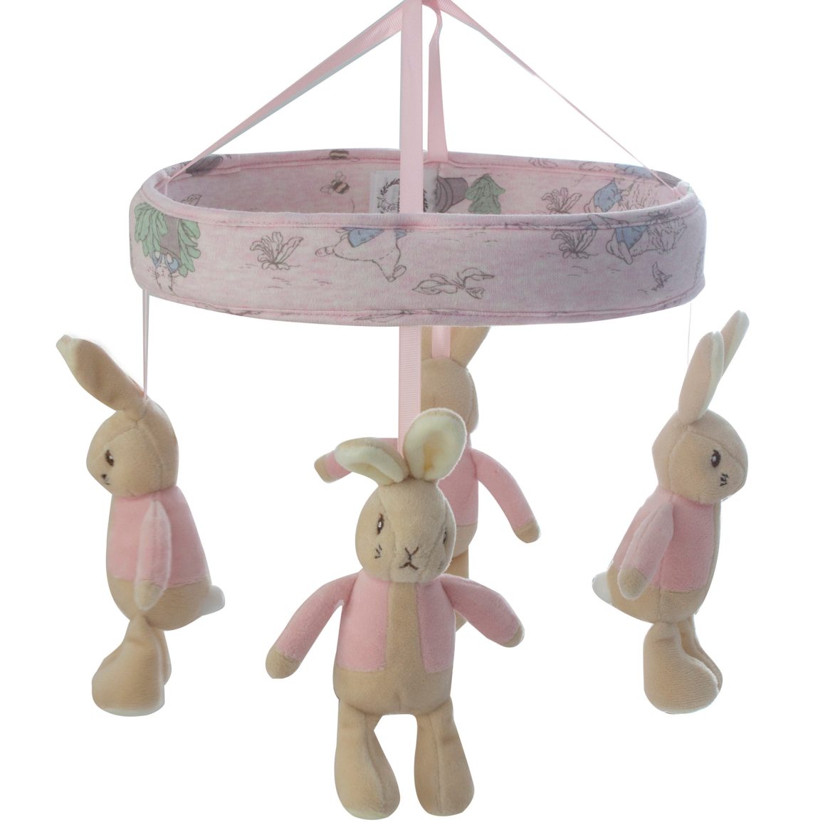 Bubba Blue Peter Rabbit ‘Hop Little Rabbit’ Musical Mobile Bluetooth® – Pink